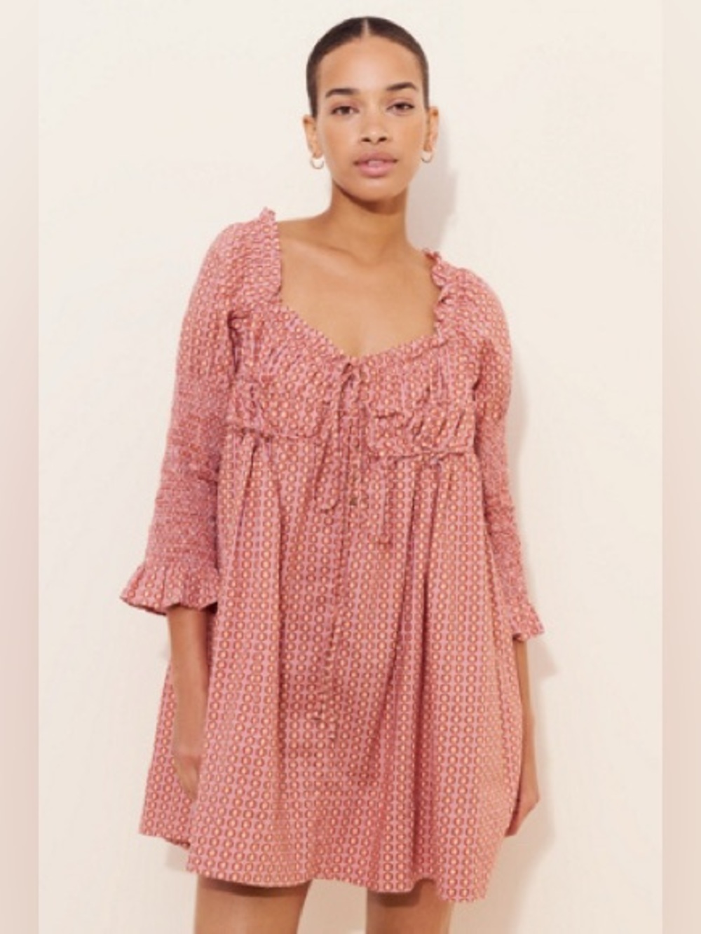 Free People Star Dip Mini Dress NWT Cottagecore Boho Flirty Size Small Feminine